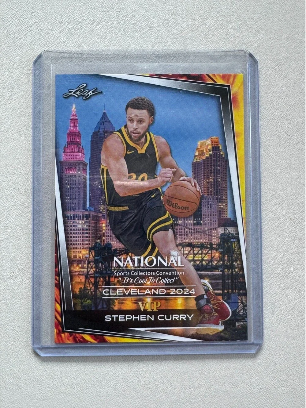 Stephen Curry 2024 Leaf Promo Cleveland National Exclusive VIP Card NSCC VP-6 NM
